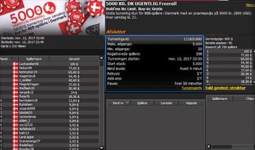 Luckypoker06 vinder 5000 kr. freeroll turnering #2 hos 888poker.dk
