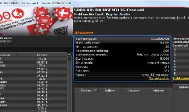 Lady_mel vinder 5000 kr. freeroll turnering #14  hos 888poker.dk