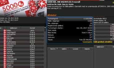 Kukipo vinder i den ugentlige 5000 kr. freeroll turnering hos 888poker.dk