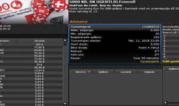 nsodense vinder 5000 kr. freeroll turnering #15 hos 888poker.dk